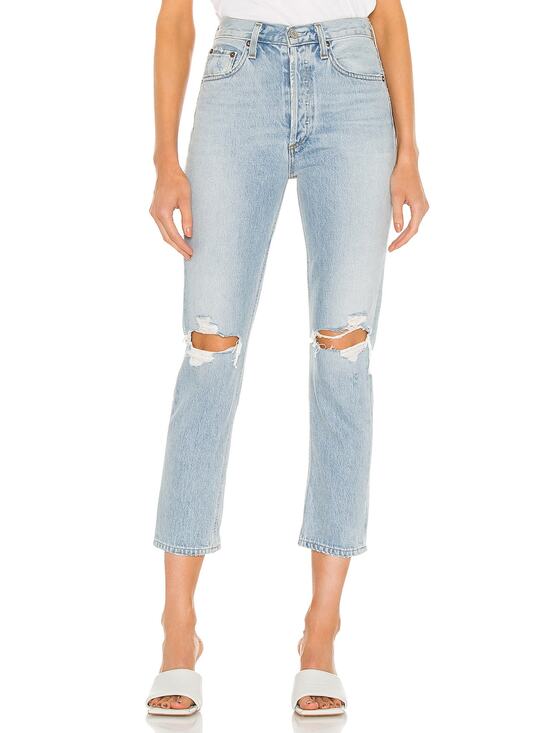Agolde Denim - Agolde Distressed Clear Skies Riley Denim Jeans Size 25